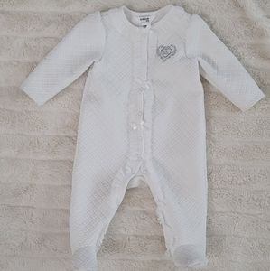 BEBE QUILTED 6-9 MONTHS FOOTSIR PAJAMA